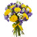 bouquet of yellow roses and irises. Australia