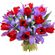bouquet of tulips and irises. Australia